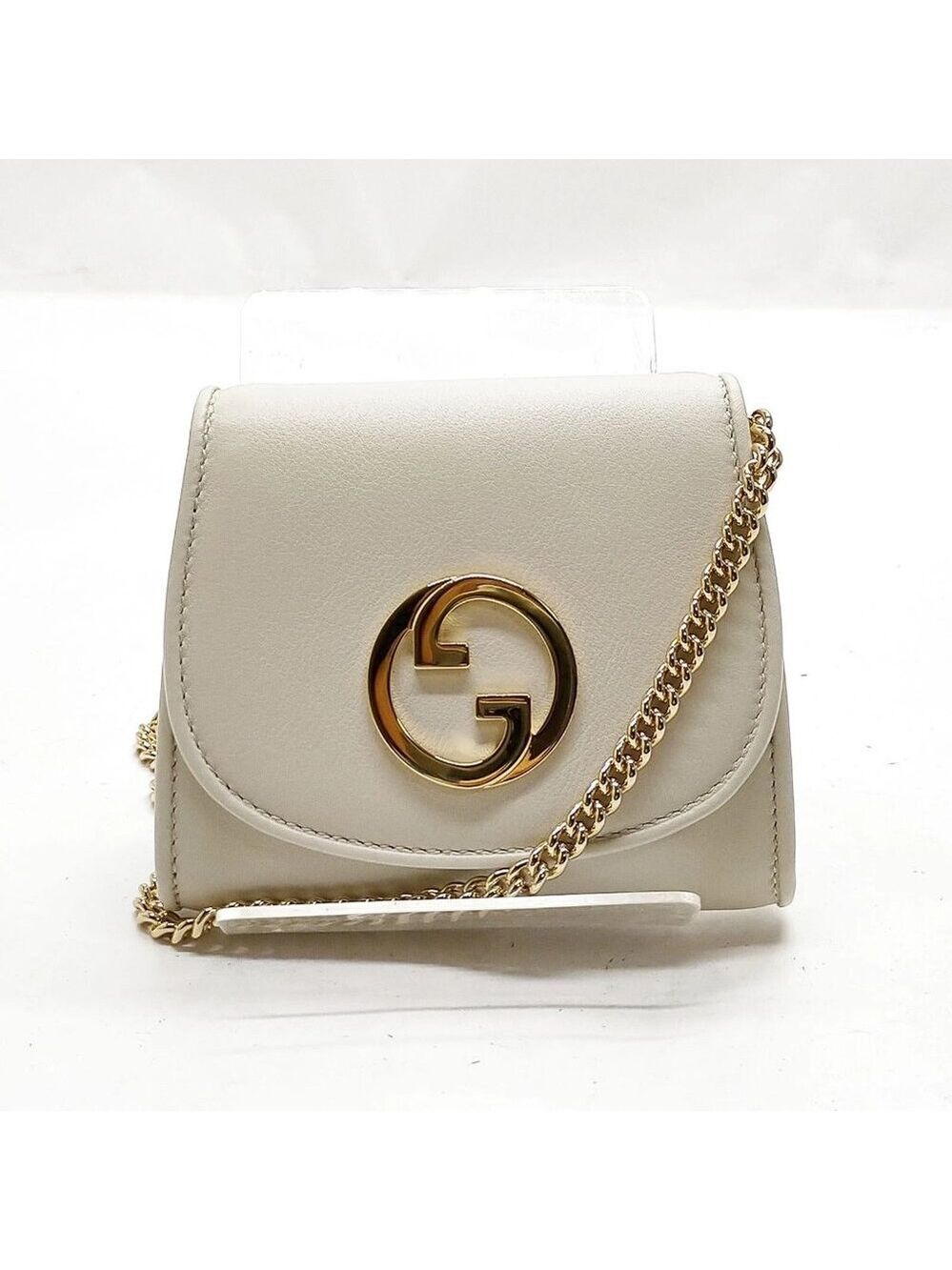 Gucci White Leather Shoulder Bag mon751-101325